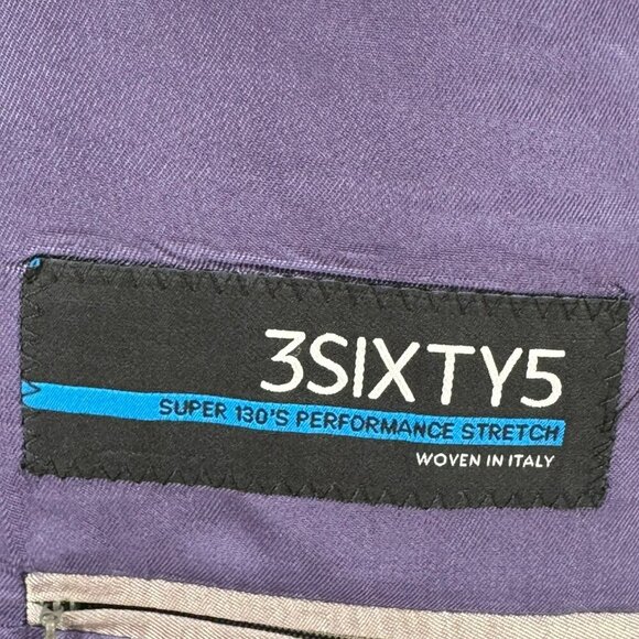 Jack Victor 3Sixty5 Black Two Piece Suit Mens Size 44L Union Made In Canada - Picture 8 of 16